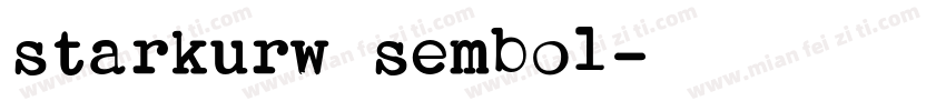 starkurw sembol字体转换